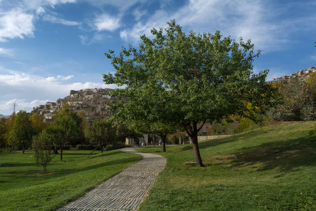 Walk the gardens of babur in Kabul