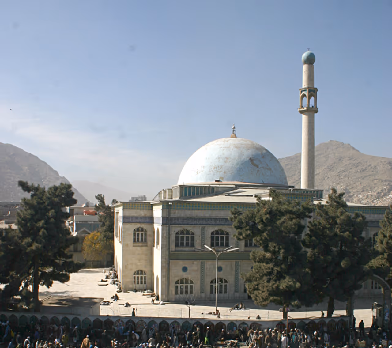 Pul-e khishti mosque in Kabul