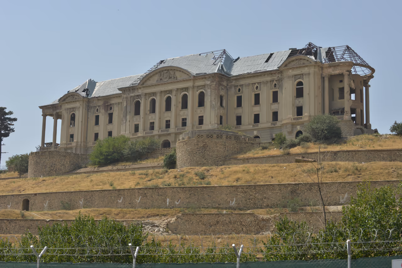 Tajbeg palace in Kabul