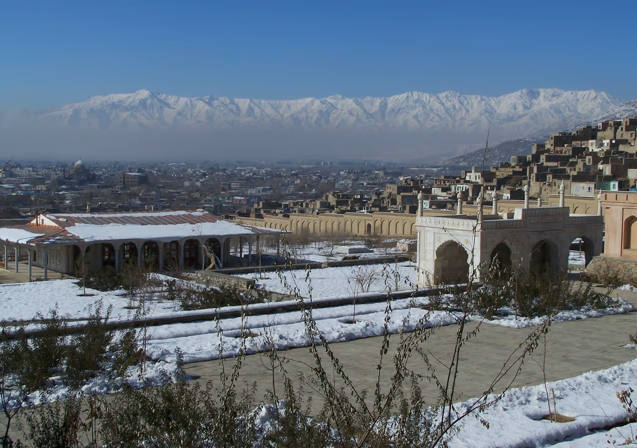 Winter snowfall and silence highlight in Kabul