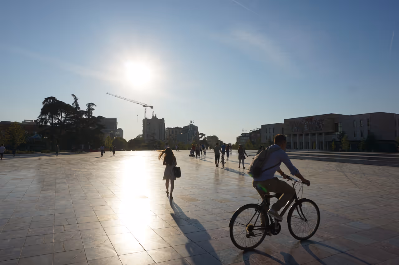 Cycling in Tirana