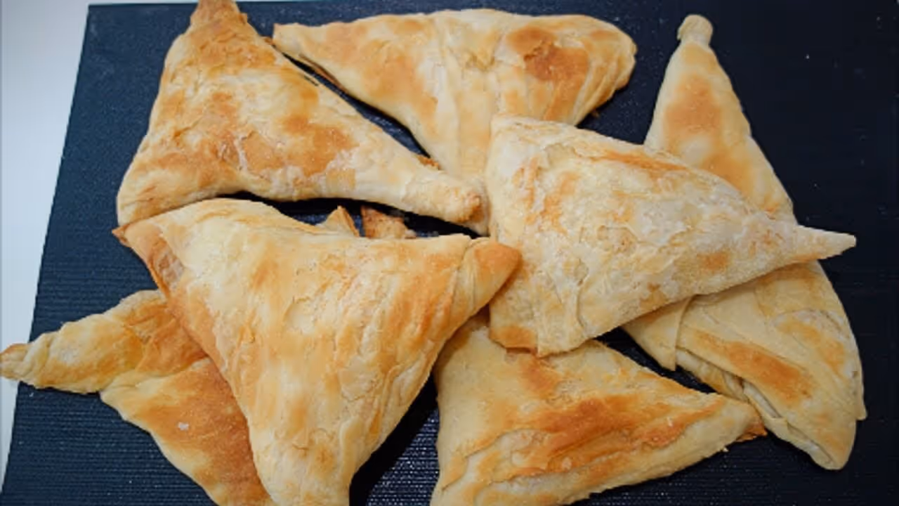 Spinach and cheese pie food in Tirana