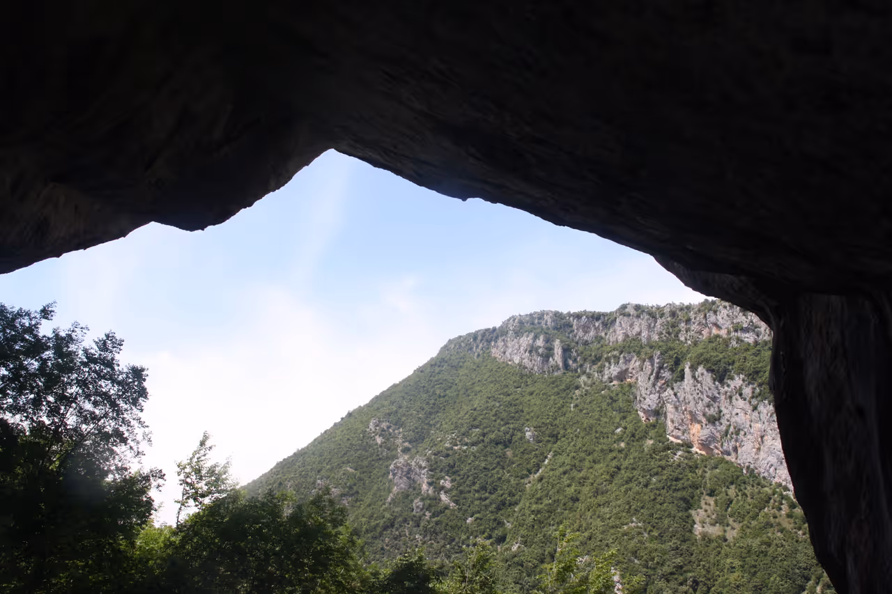 Pëllumbas cave in Tirana