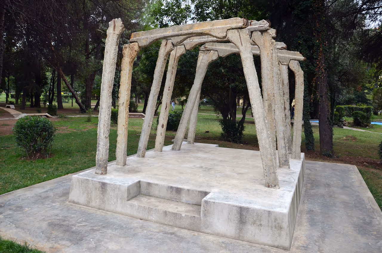 Postbllok checkpoint in Tirana