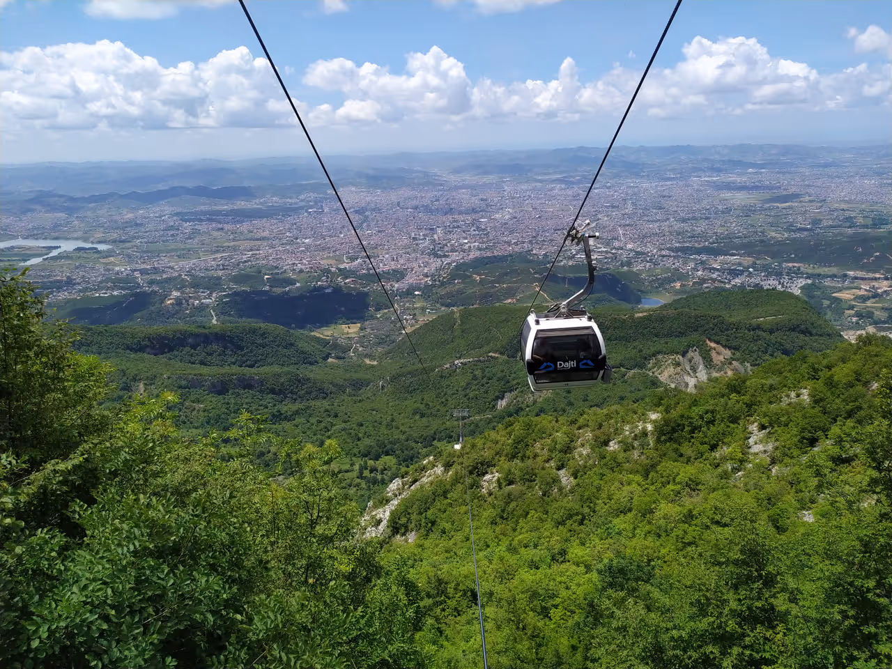 Dajti express cable car, known as Teleferik