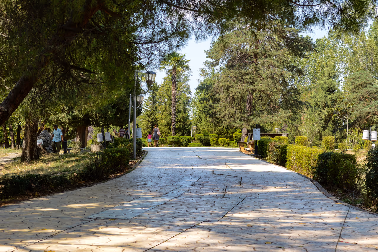 Grand park of in Tirana