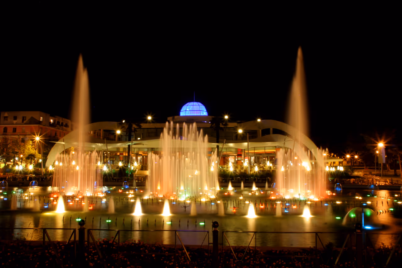 Rinia park in Tirana