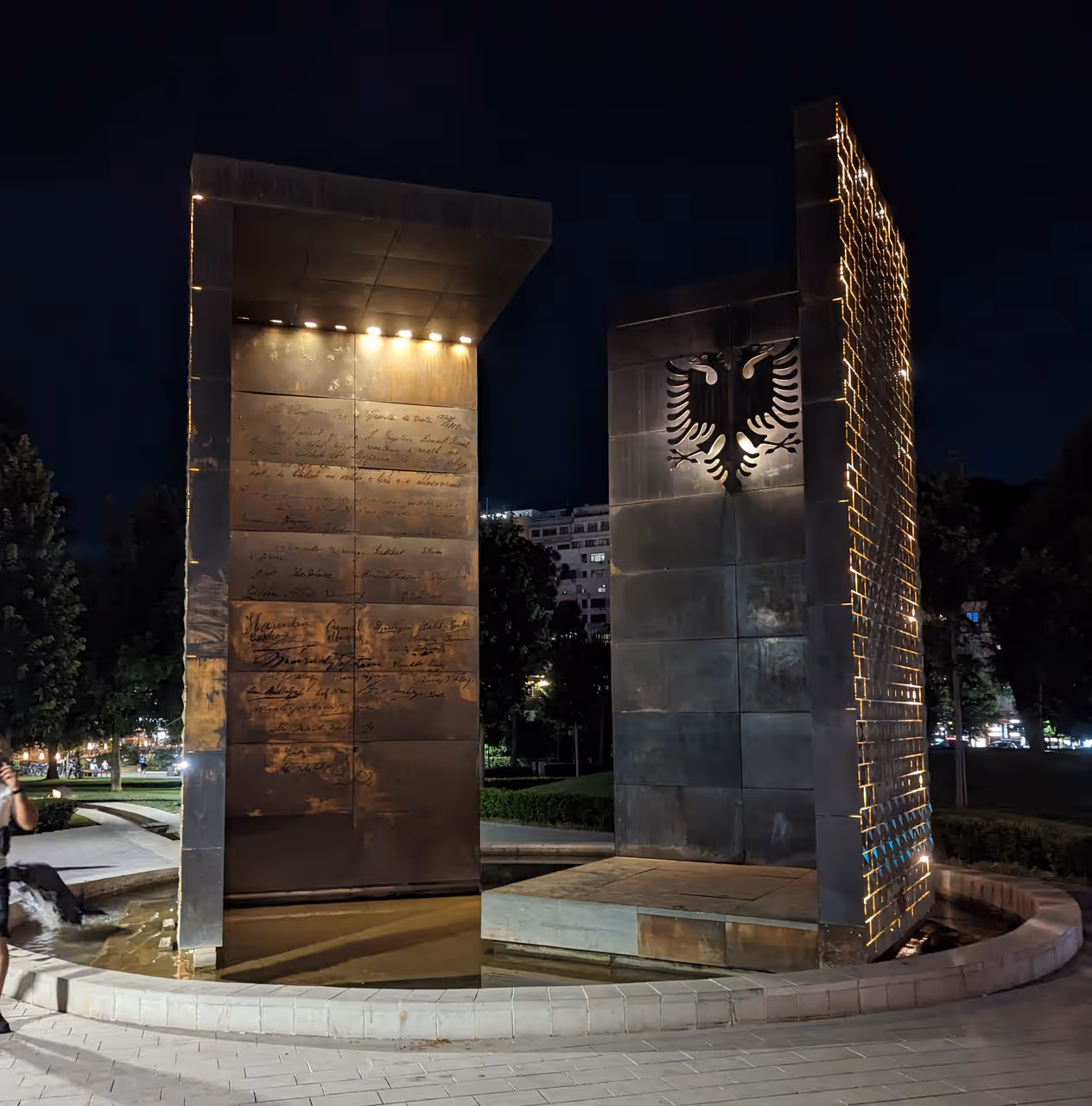 Rinia park in Tirana