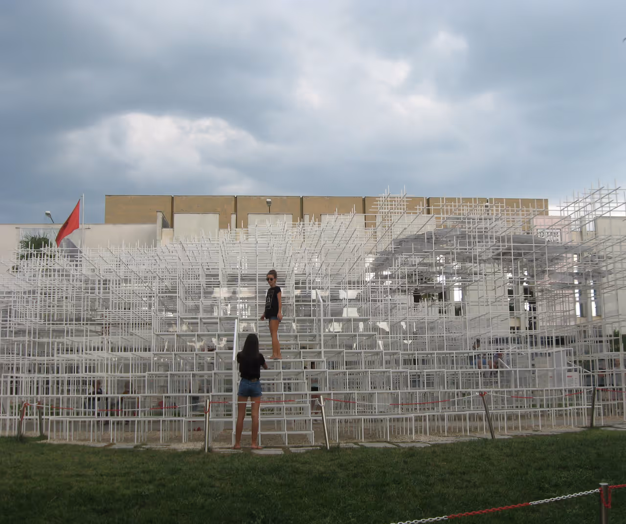The cloud pavilion in Tirana