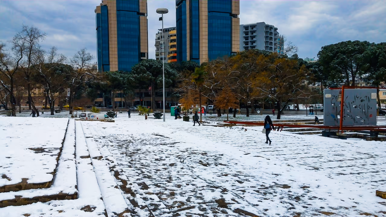 Winter highlight in Tirana