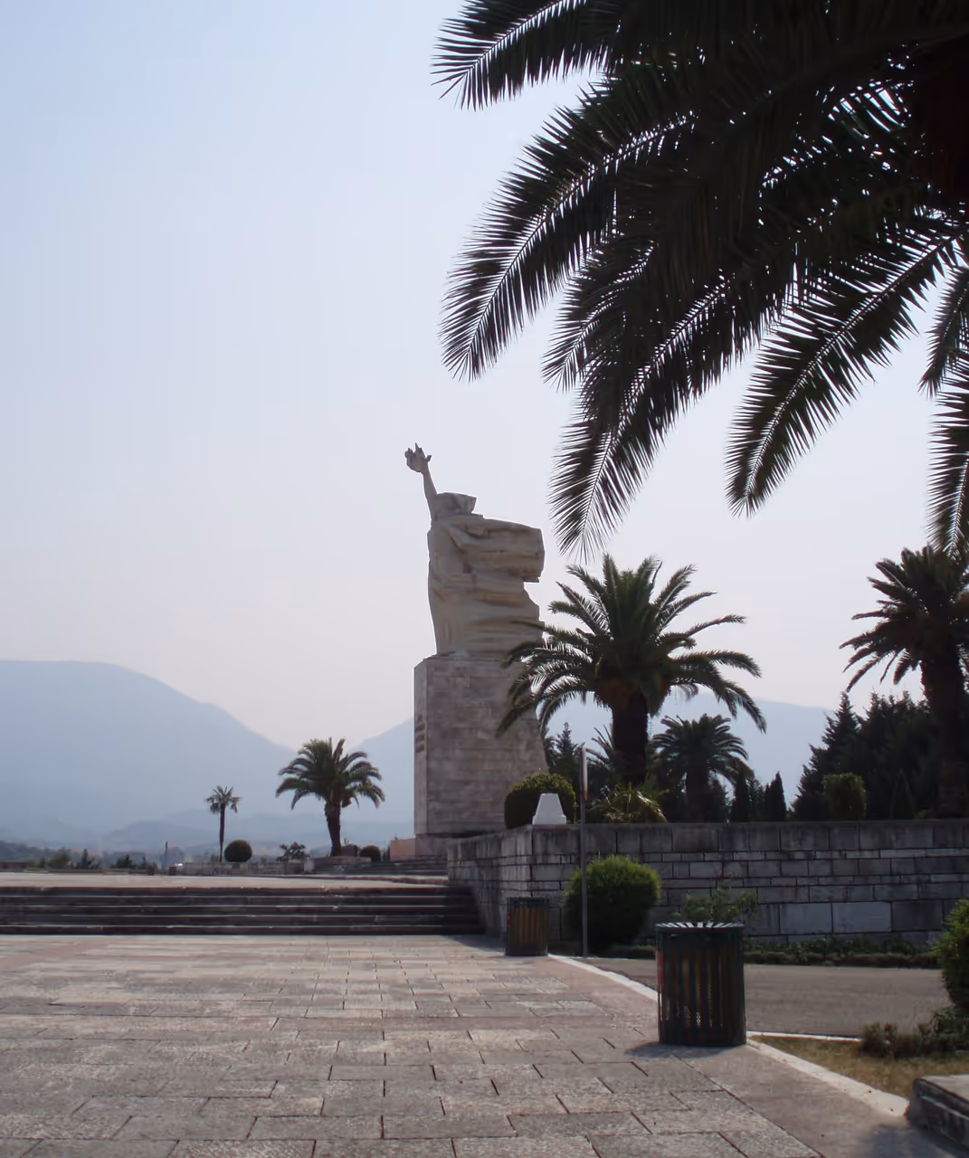 Martyrs' cemetery viewpoint in Tirana