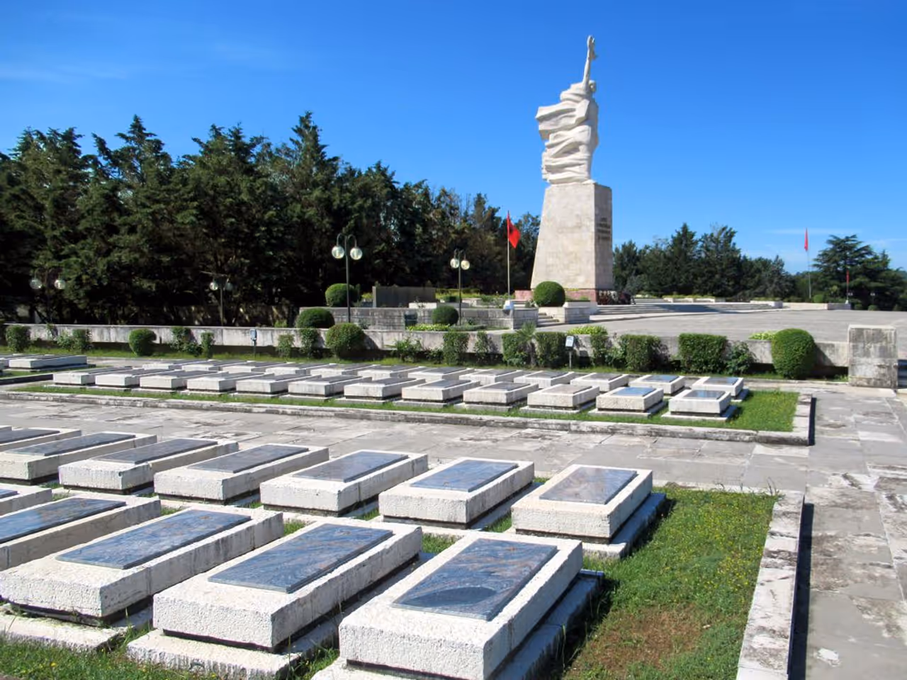 Martyrs' cemetery viewpoint in Tirana