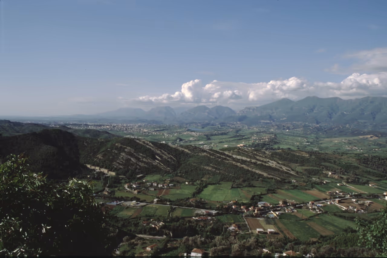 Petrela castle viewpoint in Tirana
