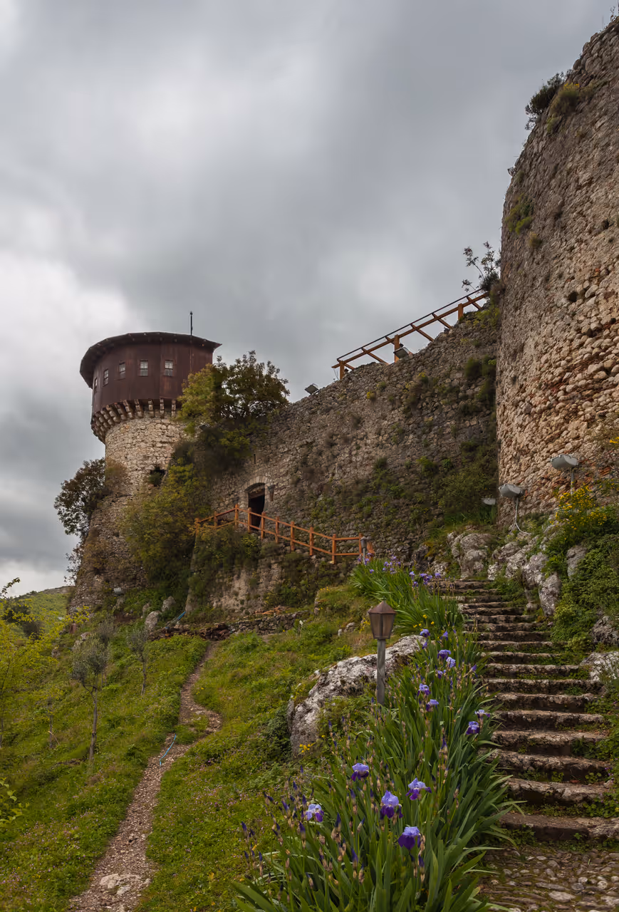 Petrela castle viewpoint in Tirana