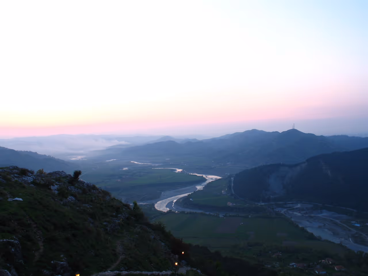 Petrela castle viewpoint in Tirana