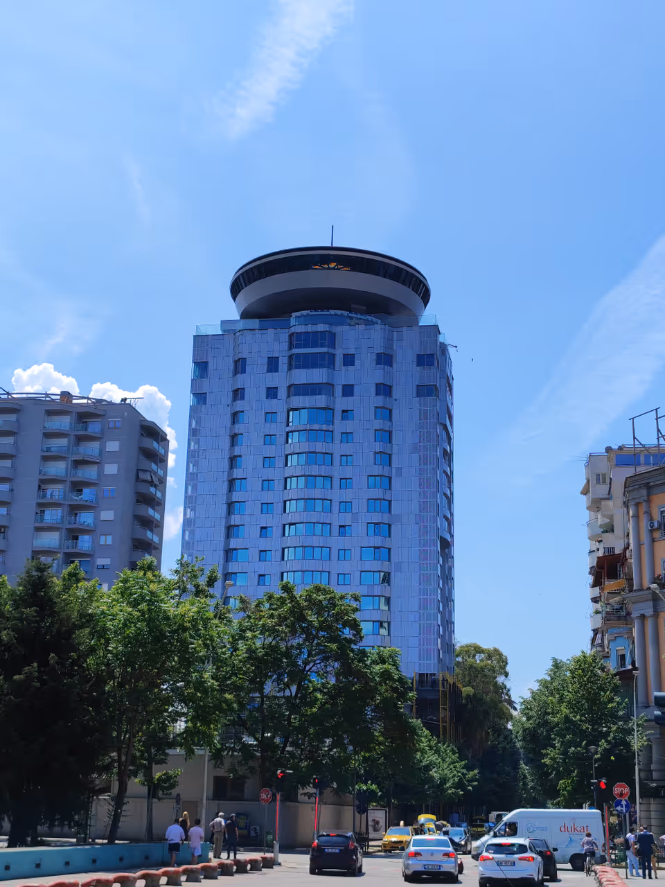 Sky tower rotating bar in Tirana