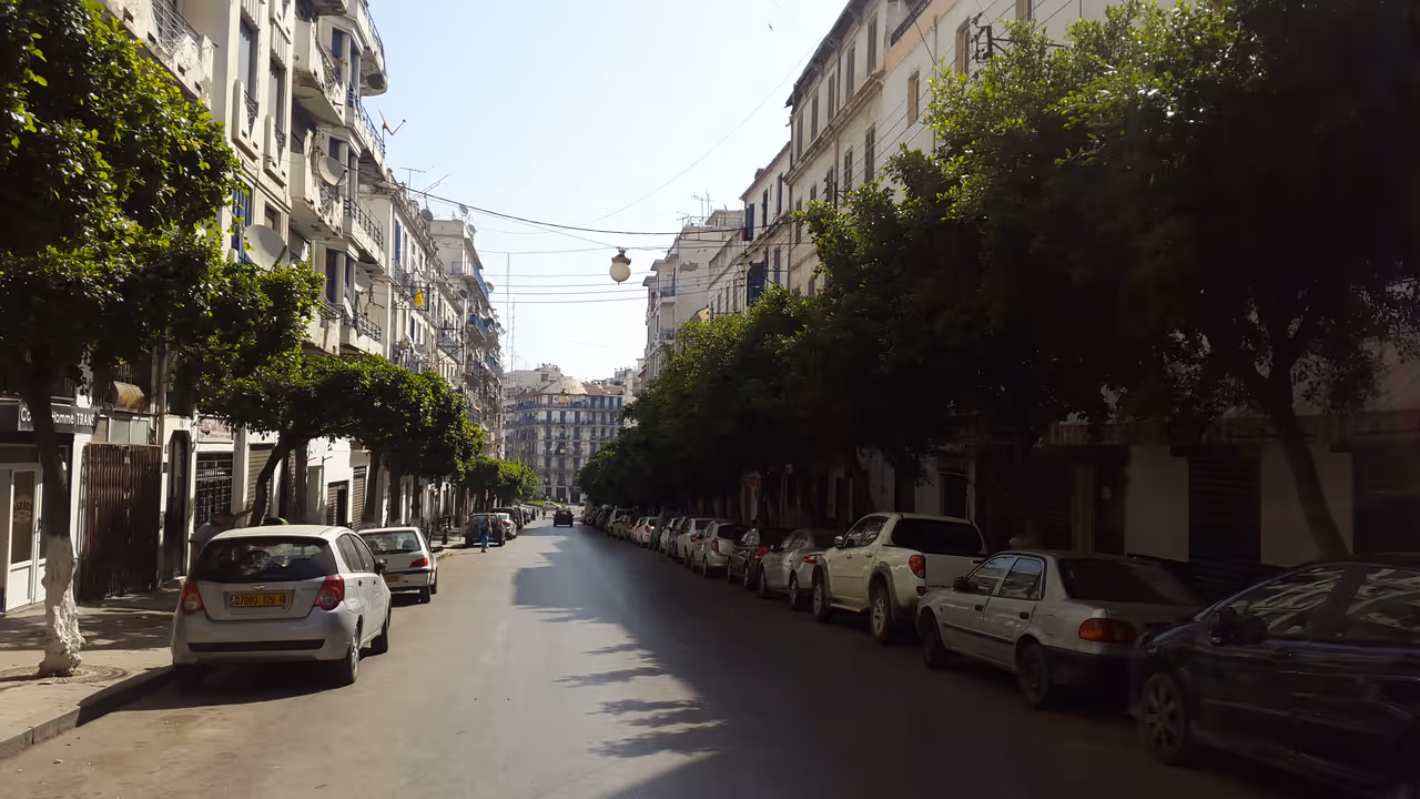 Empty street in algiers