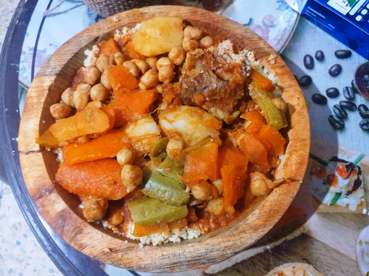 Algerian couscous food in Algiers