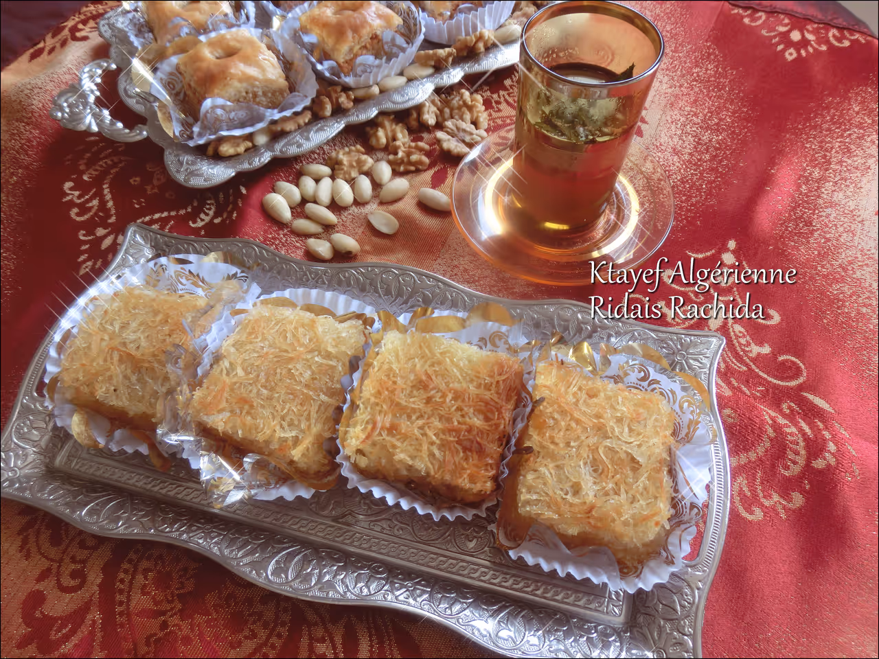 Traditional sweet pastries food in Algiers