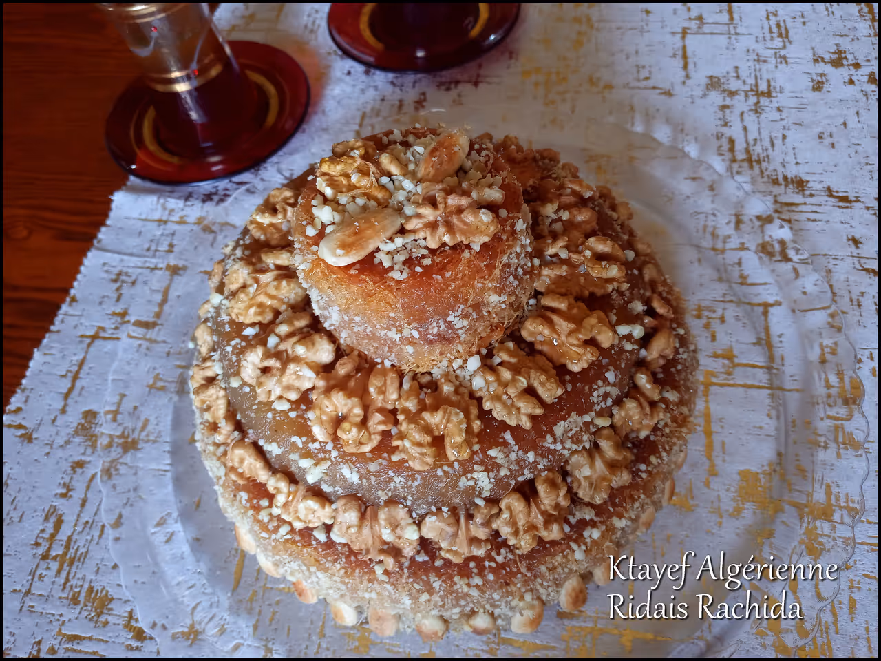 Traditional sweet pastries food in Algiers