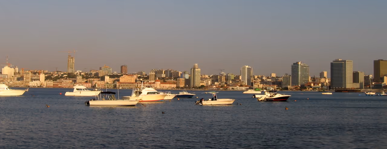 Sailing in the bay in Luanda