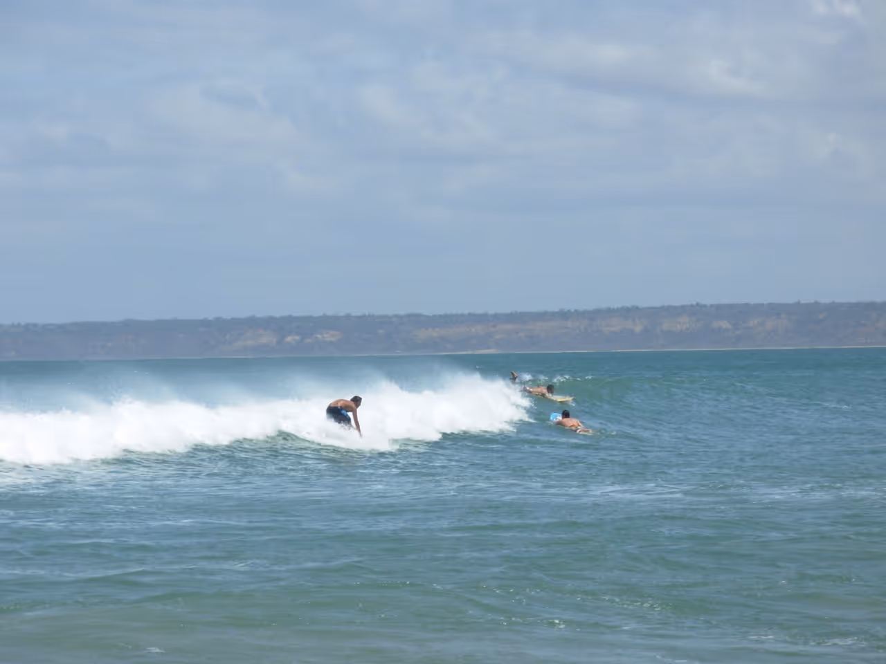 Surfing at cabo ledo in Luanda
