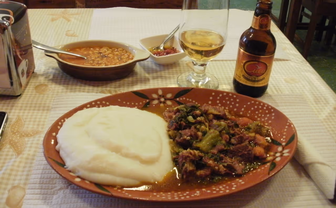 Funge food in Luanda