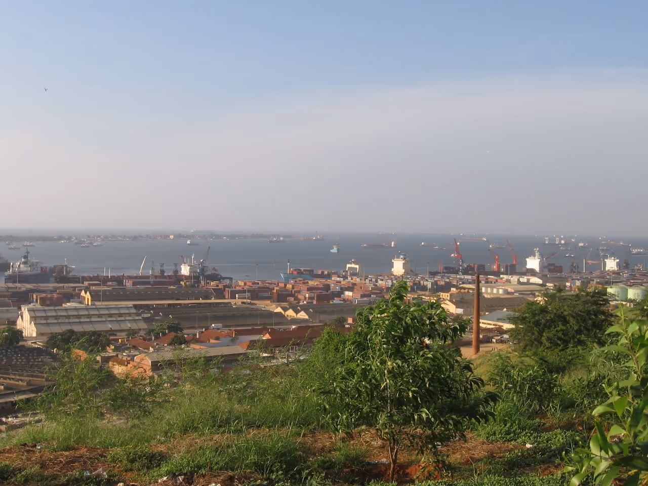 Port zone of Luanda harbour, Luanda, Angola
