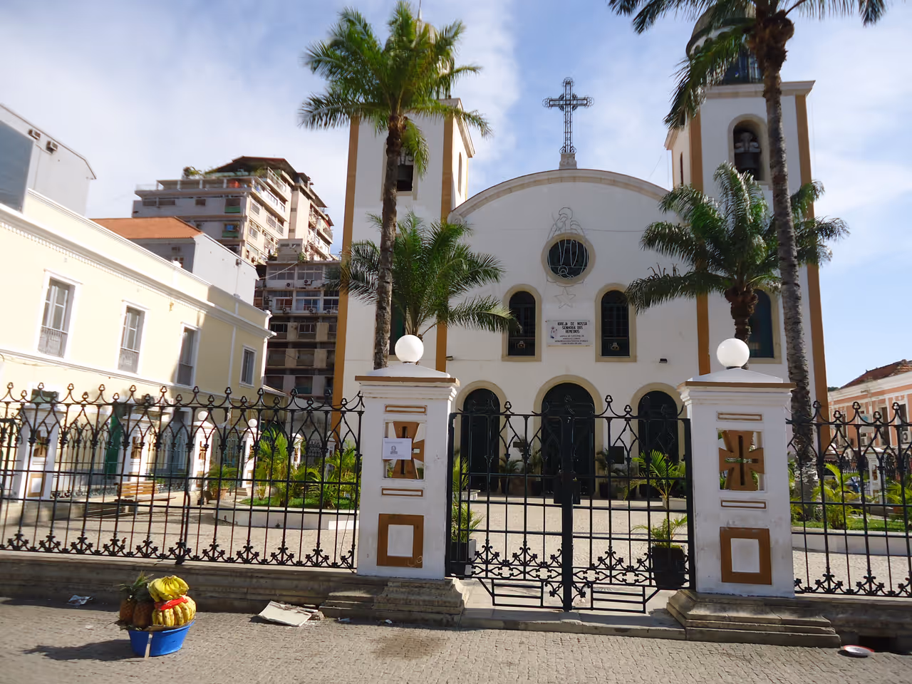 The upper city historical walk stroll in Luanda