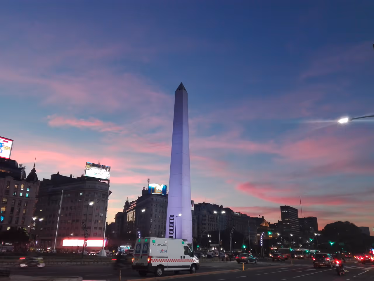 Obelisk of in Buenos aires