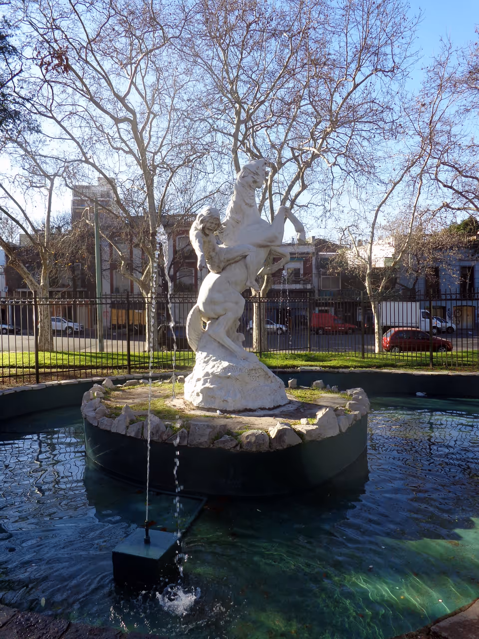 Fountains in Parque España, Buenos Aires