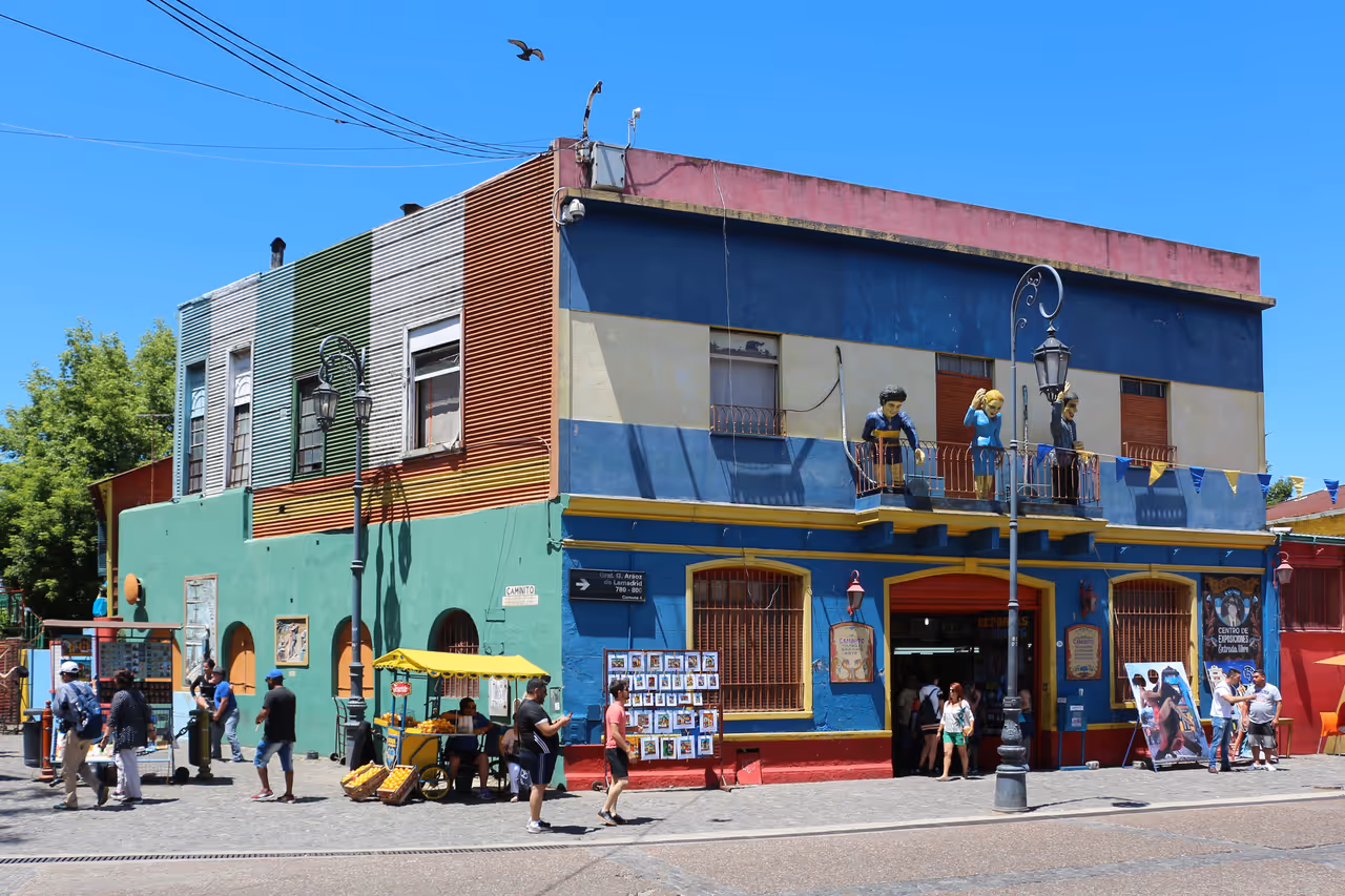 Building in La Boca neighborhood, Buenos Aires