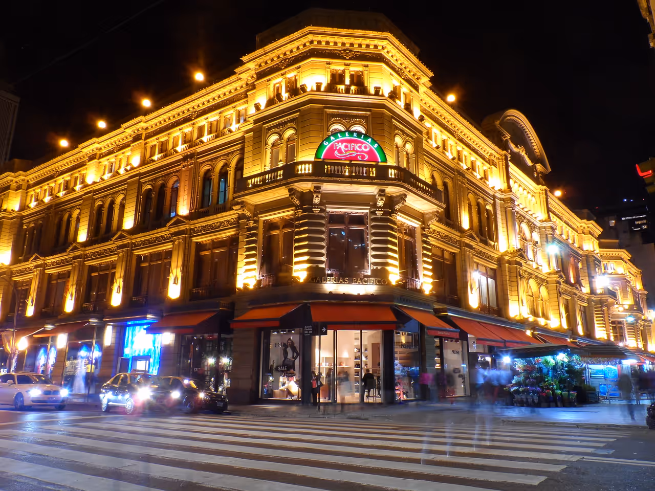 Microcentro pedestrian pulse stroll in Buenos aires