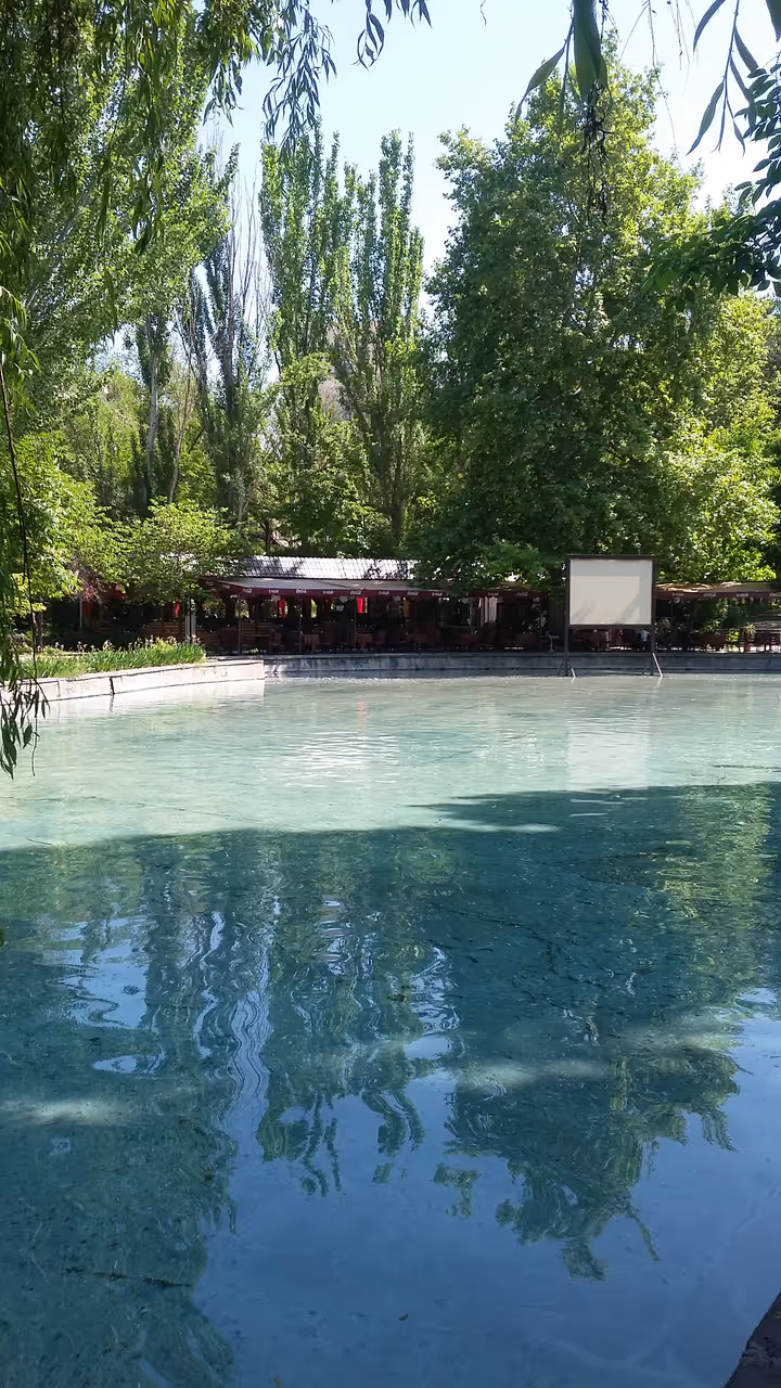 Cycling the circular park in Yerevan