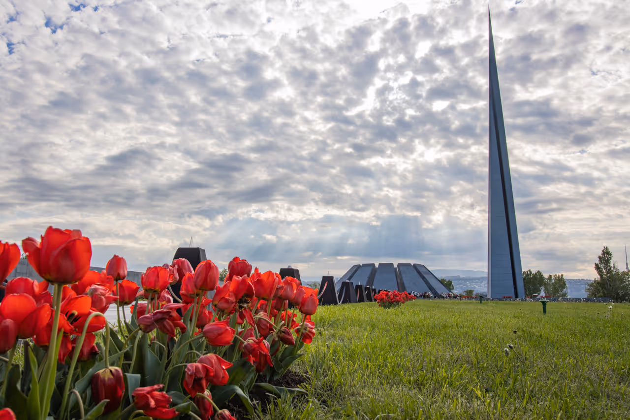 Armenian genocide memorial complex (tsitsernakaberd) in Yerevan