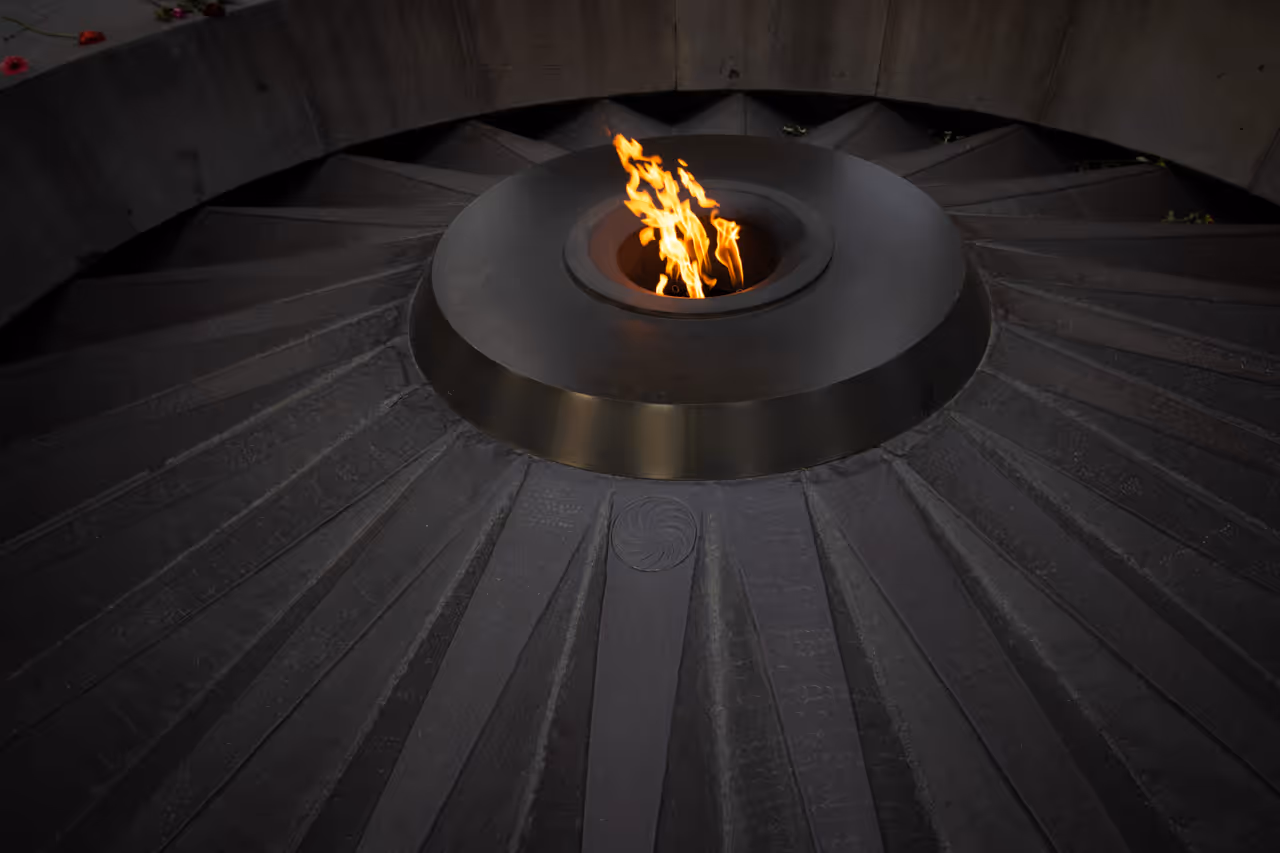 Armenian genocide memorial complex (tsitsernakaberd) in Yerevan