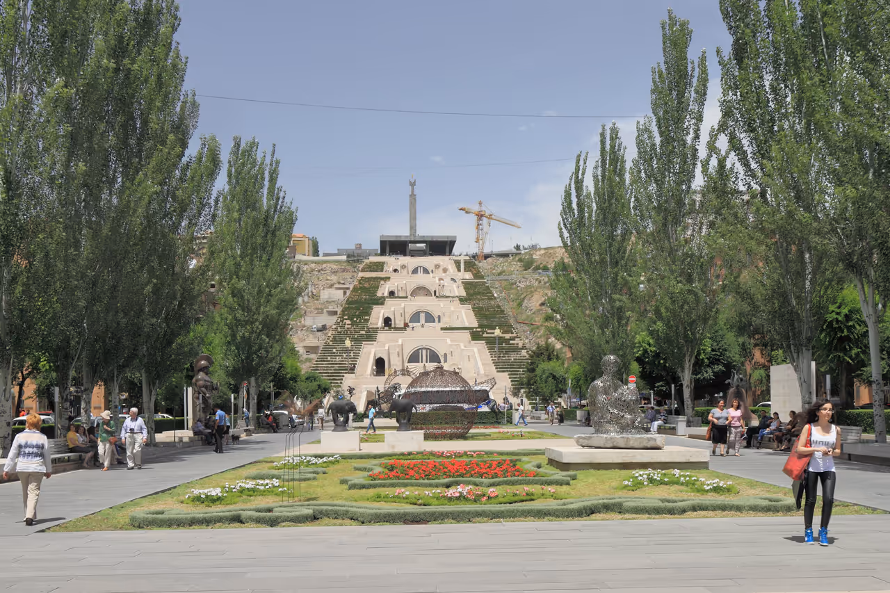 The cascade in Yerevan