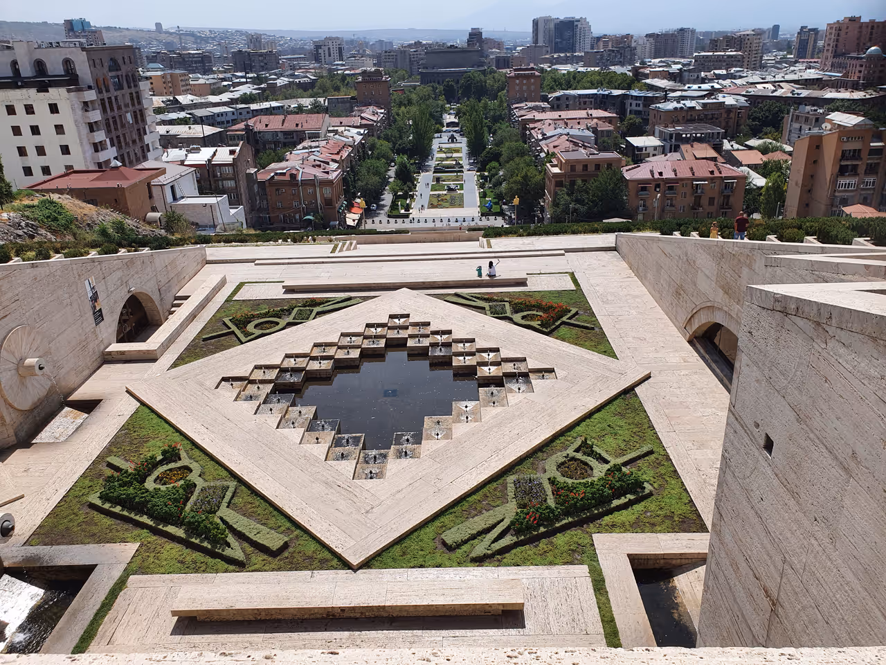 The  cascade in Yerevan