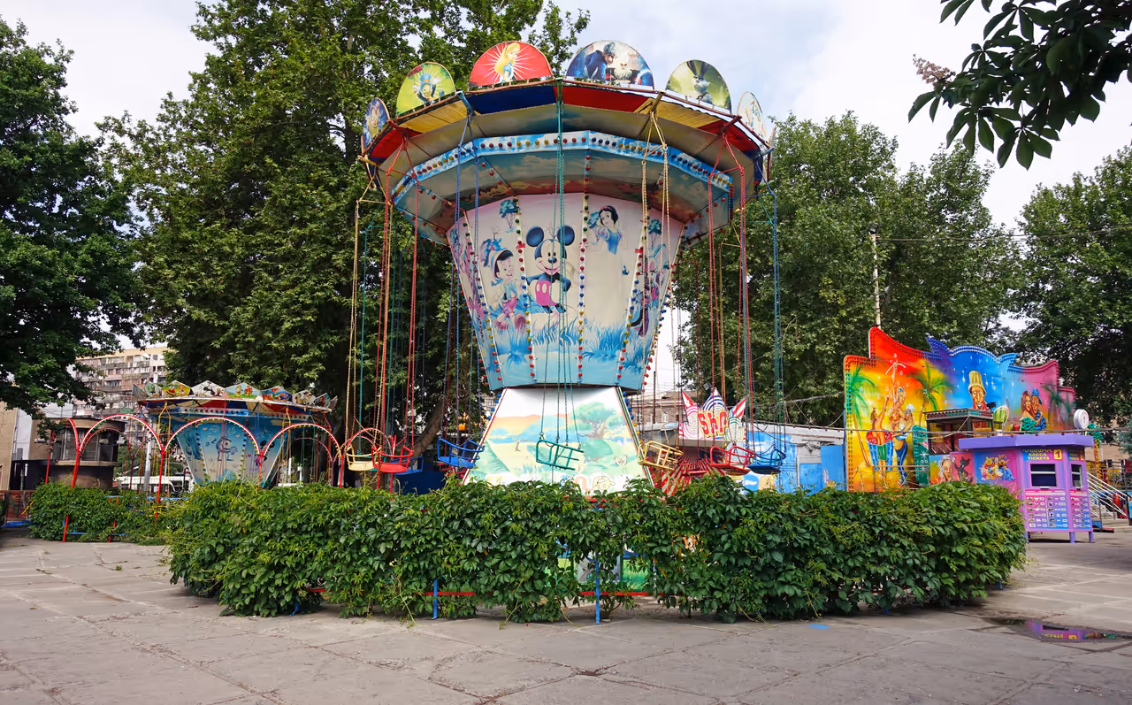 The green belt circuit cycling in Yerevan