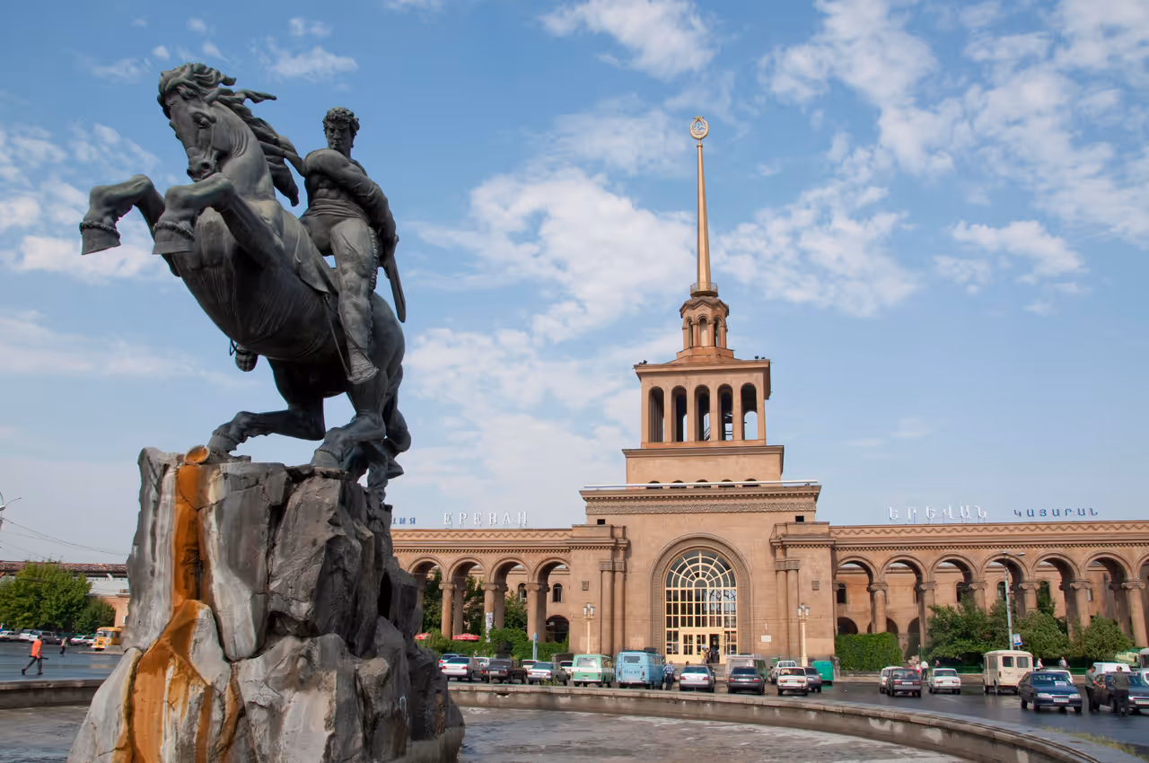 Central railway station in Yerevan