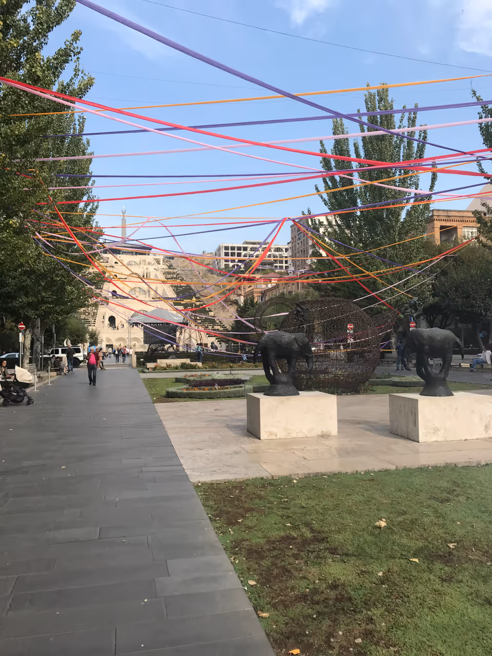 The cascade district nightlife spot in Yerevan