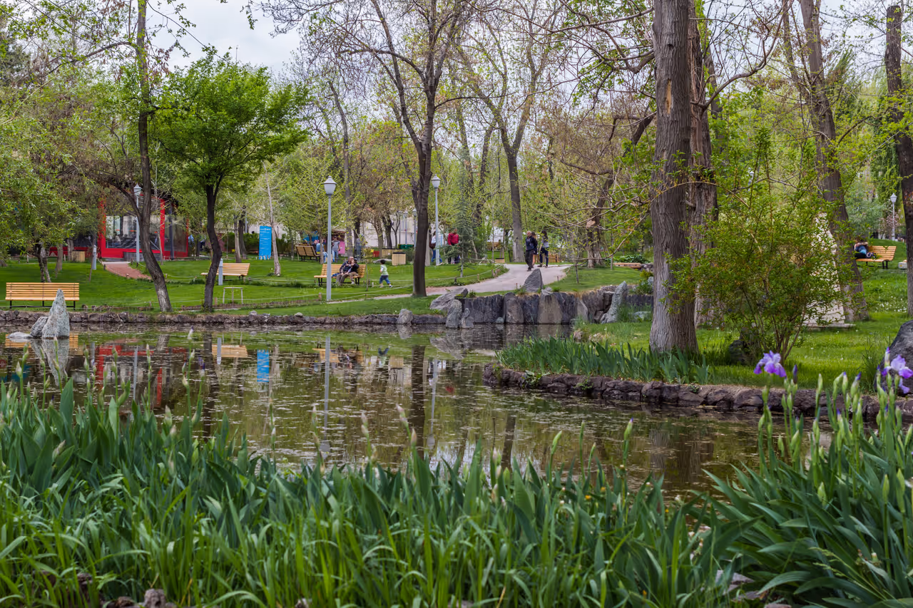 Lovers' Park in Yerevan, Armenia.