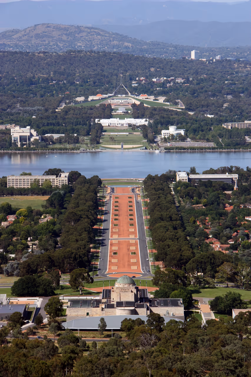 Parliament house in Canberra