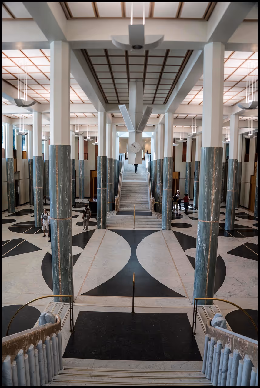 Parliament house in Canberra