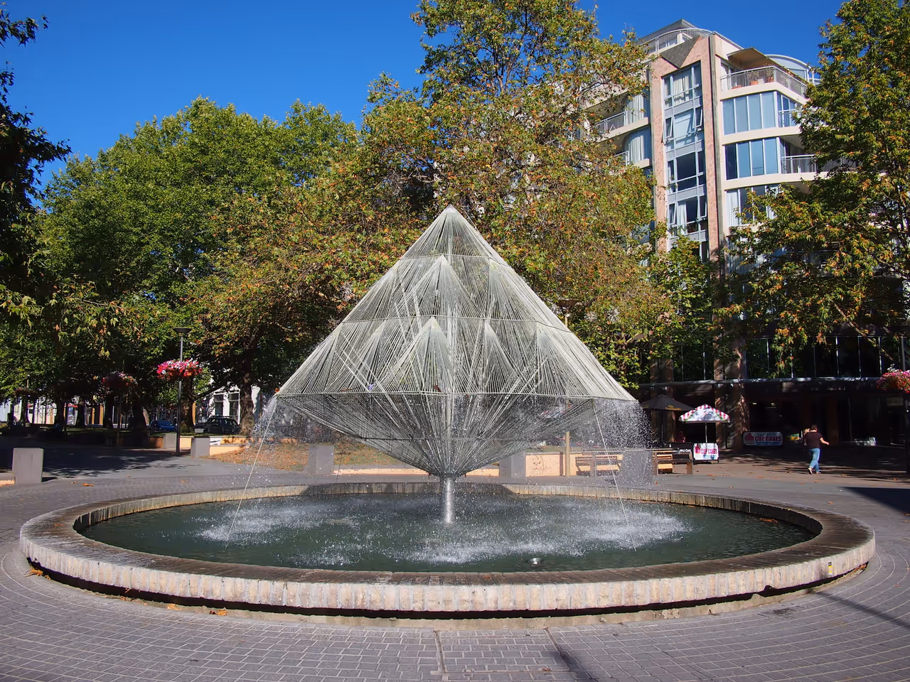 The Canberra Times Fountain on City Walk, Canberra