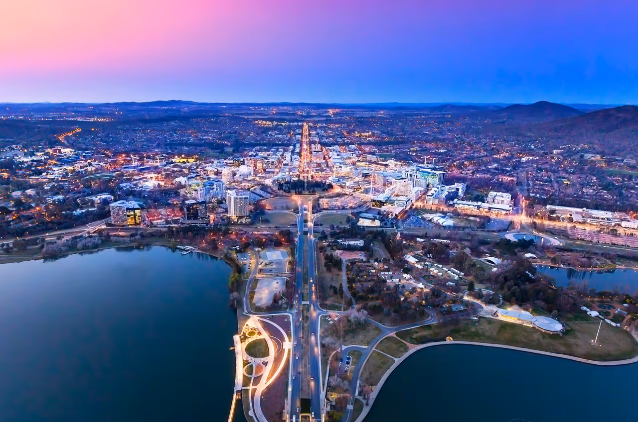 Canberra from above