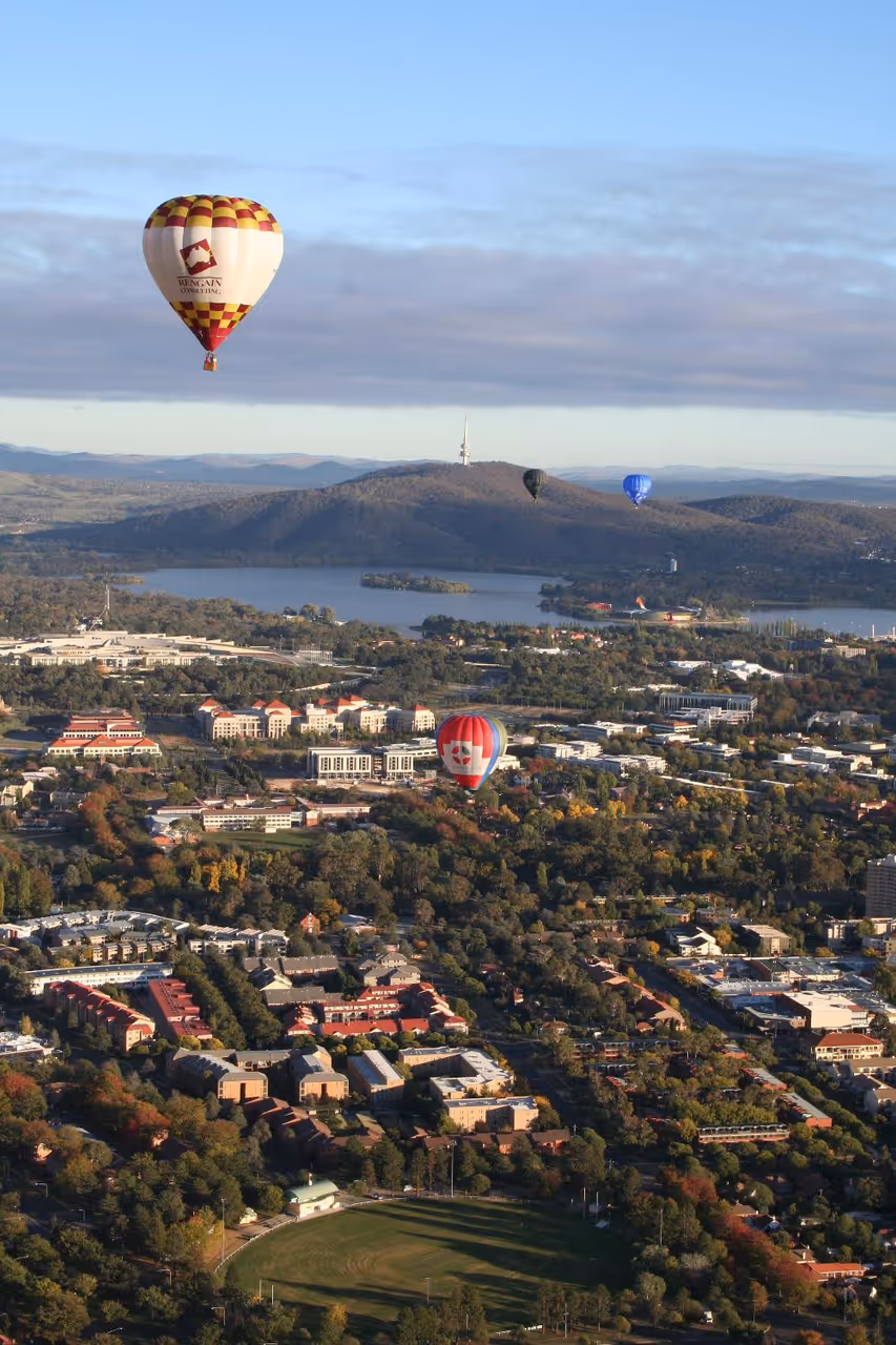 Canberra from the air