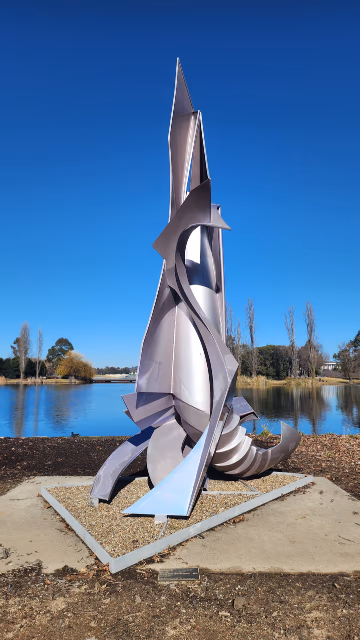 Resting Place of the Dragonfly in Commonwealth park in Canberra