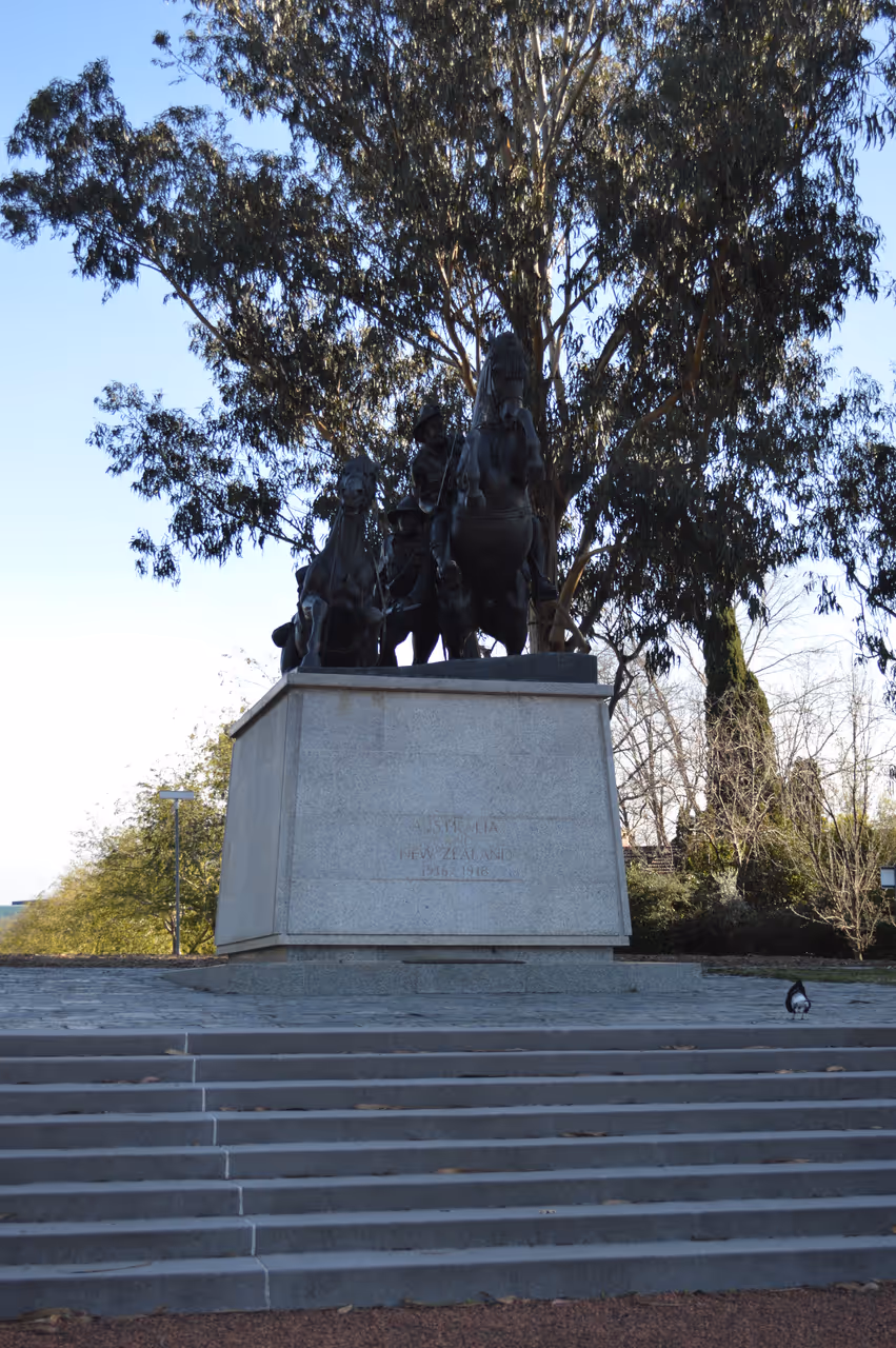 Anzac parade memorial walk tour in Canberra