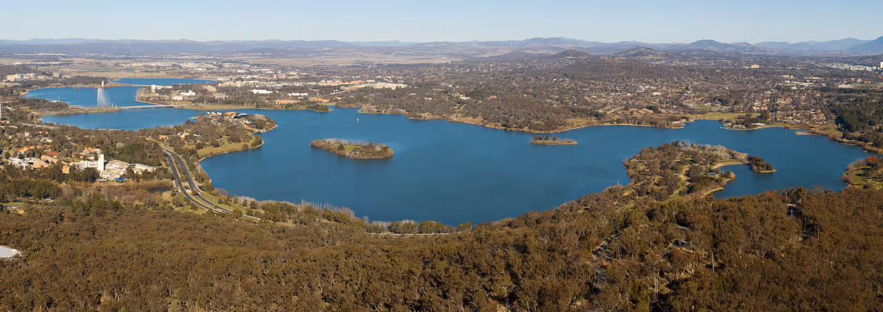 Canberra From Black Mountain Tower, Australia